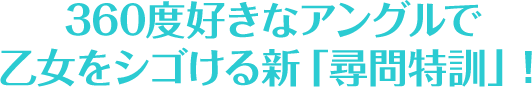 360度好きなアングルで乙女をシゴける新「尋問特訓」！