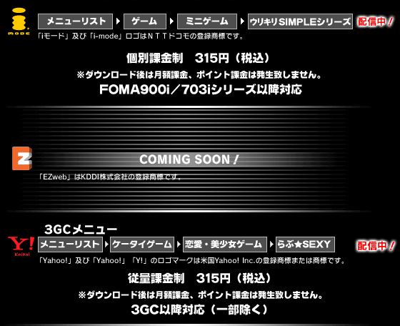 ｷｬﾘｱ別登録方法