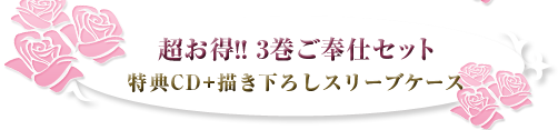 超お得!! 3巻ご奉仕セット特典CD+書き下ろしスリーブケース