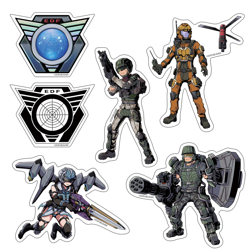 地球防衛軍ステッカー（選べる4種類）