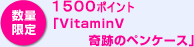 数量限定　1500ポイント　「VitaminV 奇跡のペンケース」